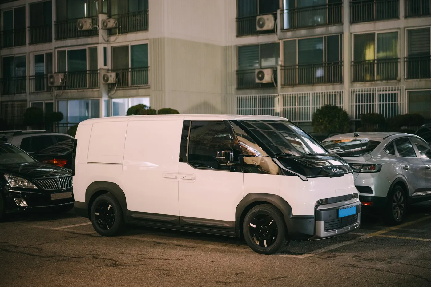 An electric delivery van